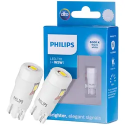 لامپ LED پایه 6000K آریایی W5W فیلیپس - Philips (اصلی)