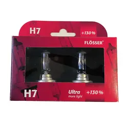 لامپ تقویت نور پایه H7 مدل Ultra +130% فلاسر - Flosser