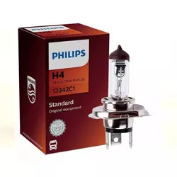 لامپ 3 خار پایه H4 استاندارد 24V فیلیپس - Philips (اصلی)