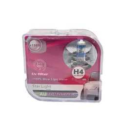 لامپ هالوژن گازی H4 مدل اکستریم %150 استارلایت - StarLight