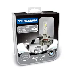 هدلایت LED پایه H1 مگالایت %200 تنگسرام - TUNGSRAM