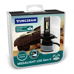 هدلایت LED پایه H4 مگالایت 20 وات تانگسرام - TUNGSRAM