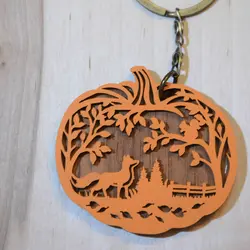 جاکلیدی چوبی رابو طرح جنگل اشباح