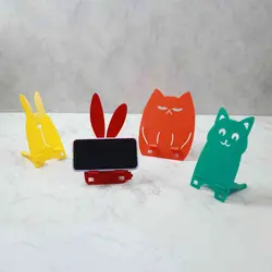 پایه فانتزی موبایل گربه نارنجی