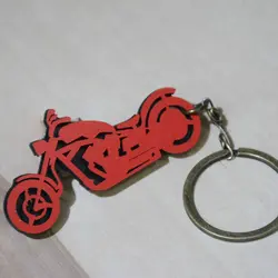 جاکلیدی چوبی رابو طرح موتورسیکلت کروزر