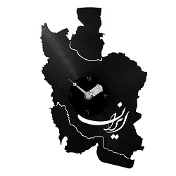 ساعت دیواری طرح گرامافون مدل ایرانِ جان