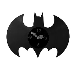 ساعت دیواری طرح گرامافون مدل بتمن (Batman)
