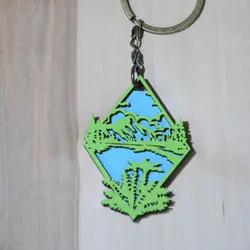 جاکلیدی چوبی رابو طرح ساحل جنگلی