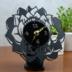 ساعت رومیزی طرح گرامافون مدل لوتوس