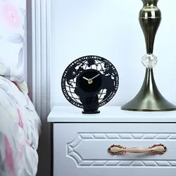 ساعت رومیزی طرح گرامافون مدل نقشه دریانوردی