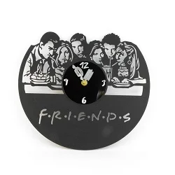 ساعت دیواری طرح گرامافون مدل سریال محبوب فرندز (Friends)