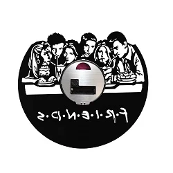 ساعت دیواری طرح گرامافون مدل سریال محبوب فرندز (Friends)