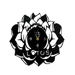 ساعت دیواری طرح گرامافون مدل لوتوس