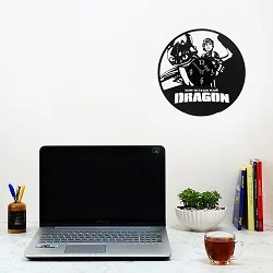 ساعت دیواری طرح گرامافون مدل مربی اژدها
