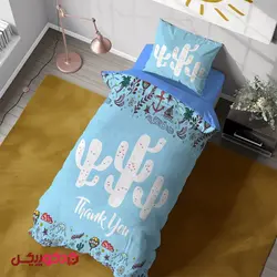 روتختی سه بعدی کاکتوس آبی BD433 | تولید ست پرده و روتختی