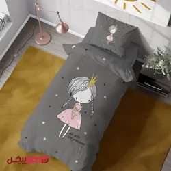 روتختی سه بعدی دخترانه B977 | تولید ست پرده و روتختی