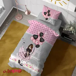 روتختی سه بعدی دخترانه BD842 | تولید ست پرده و روتختی