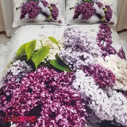 روتختی سه بعدی گل سنبل بنفش BD746 | تولید ست پرده و روتختی