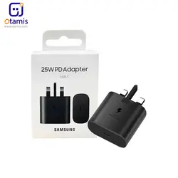 مشخصات، قیمت و خرید شارژر دیواری سامسونگ 25 وات Super Fast Charger مدل EP-TA800 + همراه کابل USB-C to USB-C