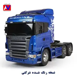 کشنده آرسی اسکانیا رنگ شده مدل Tamiya Scania R620 Limited Blue Edition
