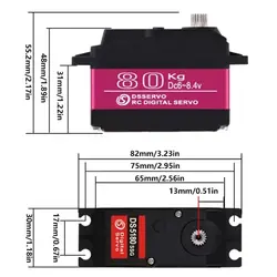 سروو موتور دیجیتال 80 کیلو مدل DS5180SSG