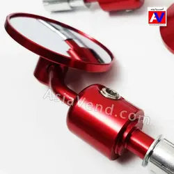 آینه گرد سر فرمانی موتور سیکلت کاستوم مدل C10 Red