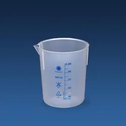 بشر مخروطی 500 میلی‌لیتر (چاپ‌دار)