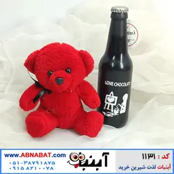 خرس ولنتاین کوچک قرمز 15 سانت کد 1131