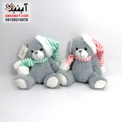 عروسک خرس کلاه دار 25 سانت کد 1138
