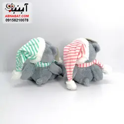 عروسک خرس کلاه دار 25 سانت کد 1138