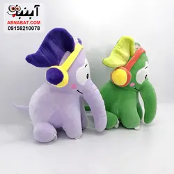 عروسک فیل هدفون دار 35 سانت کد 1134