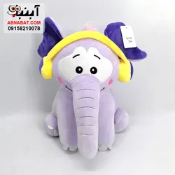 عروسک فیل هدفون دار 35 سانت کد 1134