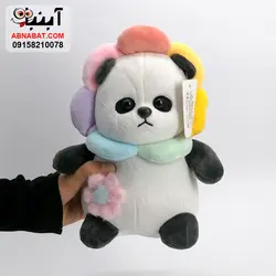 عروسک خرس پاندا سر گل 25 سانت کد 1174