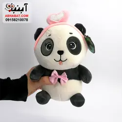 عروسک خرس پاندا قلبی 25 سانت کد 1167