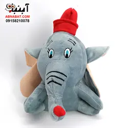 عروسک فیل کلاهدار مدل دامبو 30 سانت کد 1207