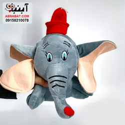 عروسک فیل کلاهدار مدل دامبو 30 سانت کد 1207