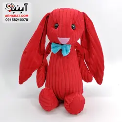 عروسک خرگوش لباس کبریتی 30 سانت کد 1204