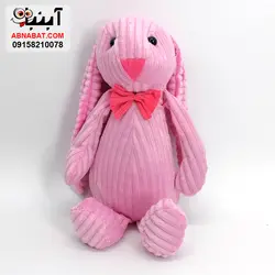 عروسک خرگوش لباس کبریتی 30 سانت کد 1204