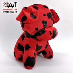 عروسک سگ خالخالی و تک رنگ 25 سانت کد 1195