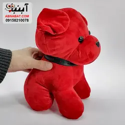عروسک سگ خالخالی و تک رنگ 25 سانت کد 1195