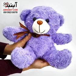 عروسک خرس پاپیون دار 25 سانت کد 1220