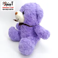 عروسک خرس پاپیون دار 25 سانت کد 1220