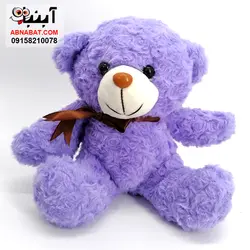 عروسک خرس پاپیون دار 25 سانت کد 1220