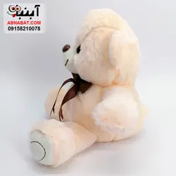 عروسک خرس پاپیون دار 25 سانت کد 1218