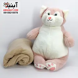 عروسک روباه پتویی 55 سانت همراه پتو بزرگ کد 1238