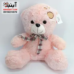 عروسک خرس پاپیون دار 27 سانت کد 1234