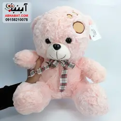 عروسک خرس پاپیون دار 27 سانت کد 1234