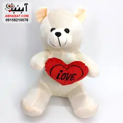 عروسک خرس لاو قلبی 30 سانت کد 1233
