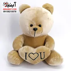 عروسک خرس آی لاو یو 30 سانت کد 1225