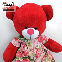 عروسک خرس قرمز ولنتاین 120 سانتی کد 1247